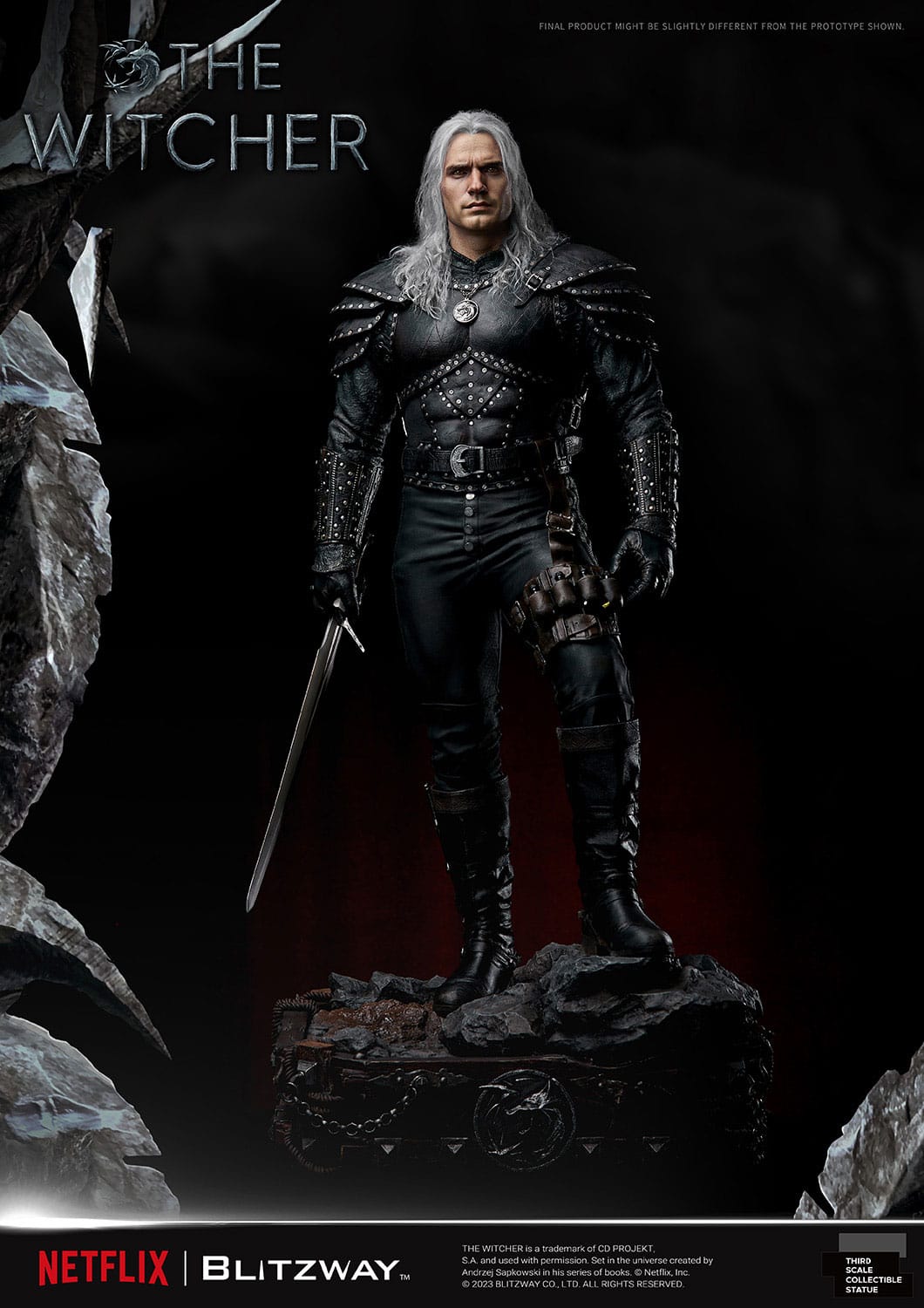 The Witcher Infinite Scale Statue 1/3 Geralt of Rivia 74 cm