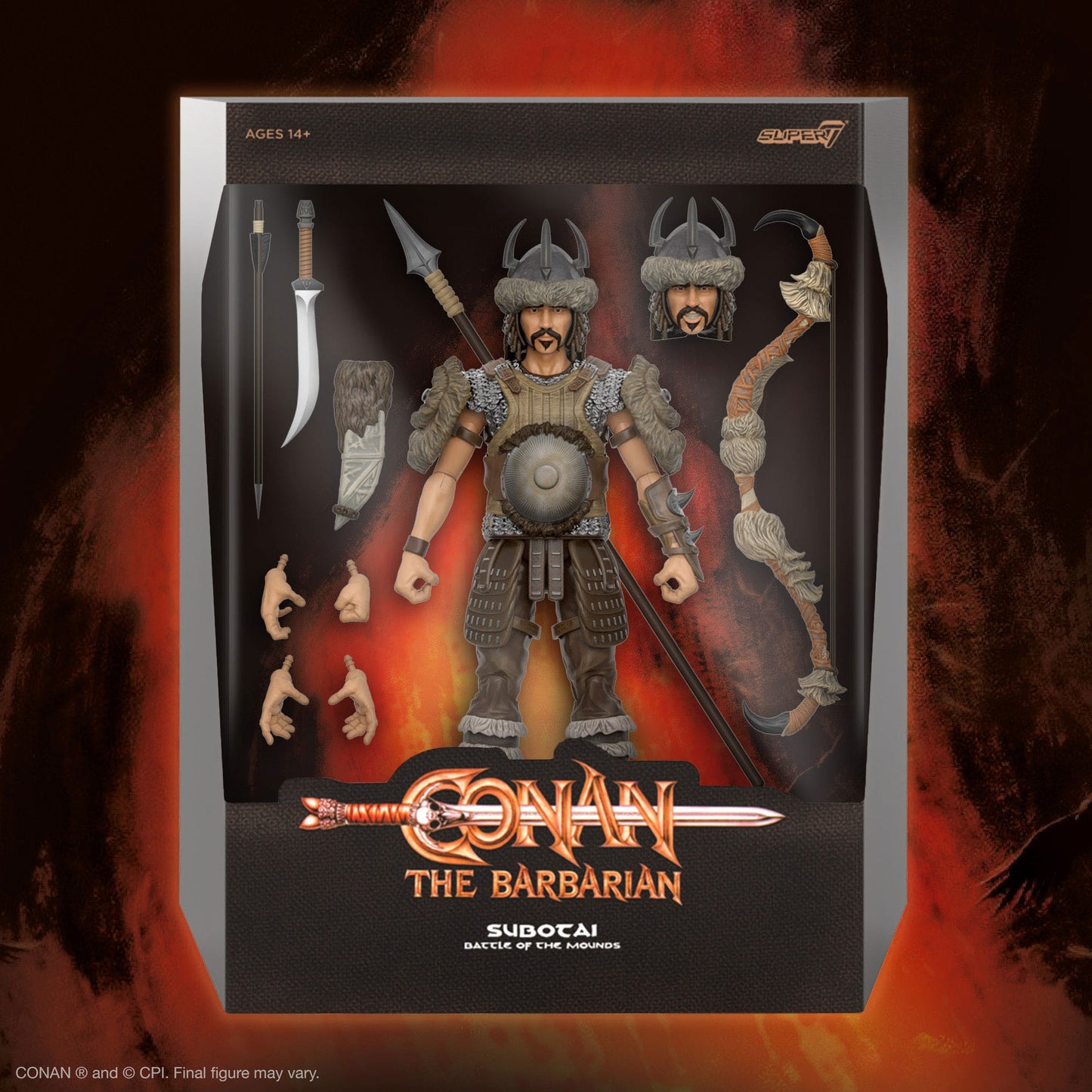 Conan der Barbar Ultimates Actionfigur Subotai (Battle of the Mounds) 18 cm