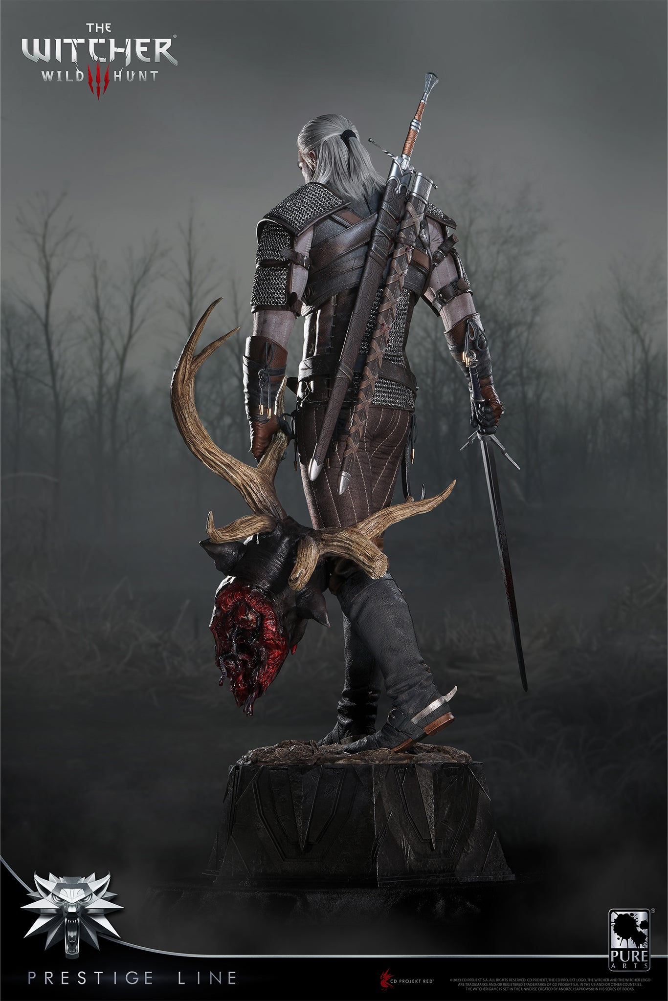 Prestige Line - The Witcher 3: Wild Hunt Geralt of Rivia 1/2 Scale Statue