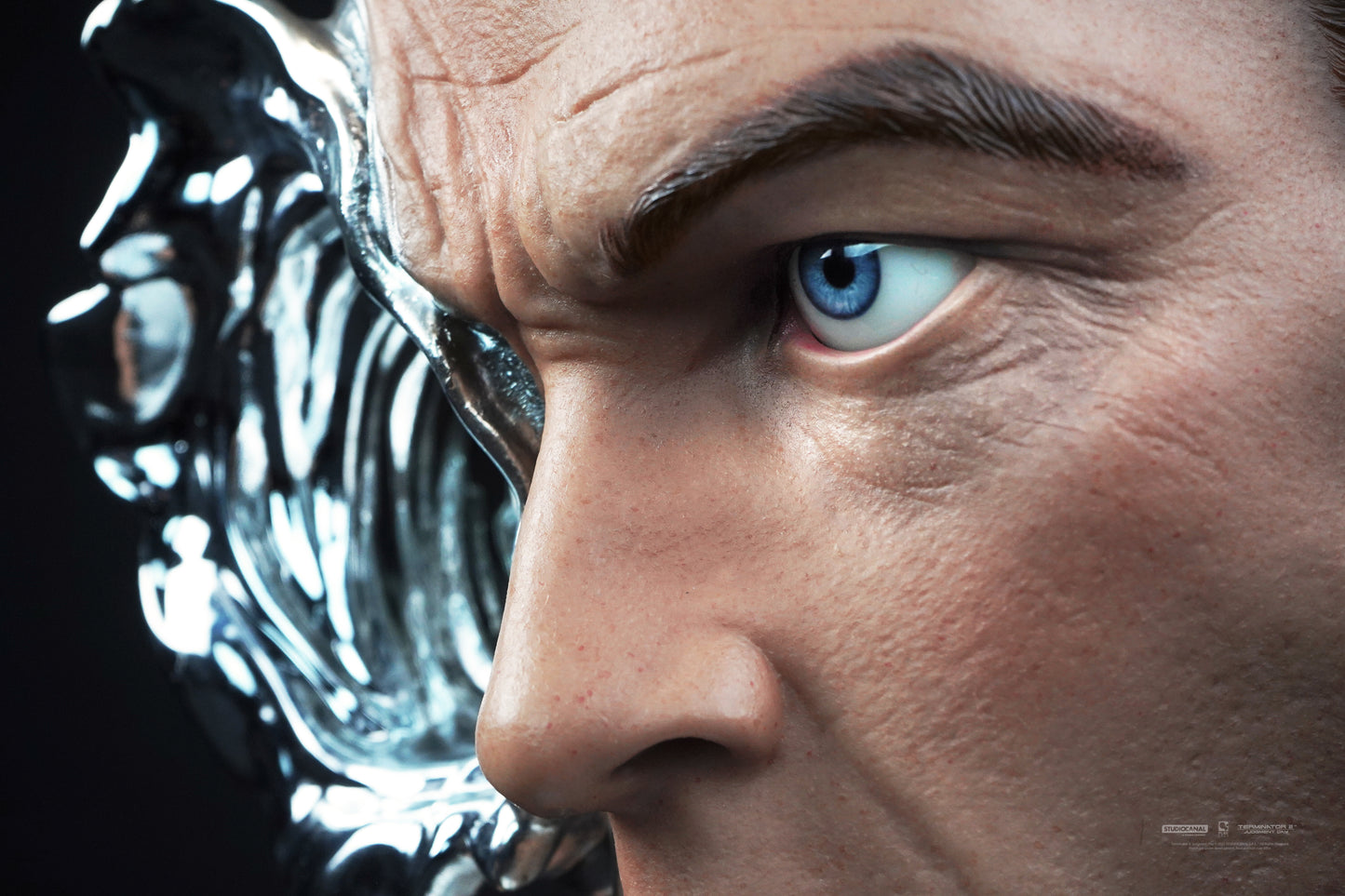 Terminator 2 - T-1000 1:1 Scale DELUXE Art Mask - Painted