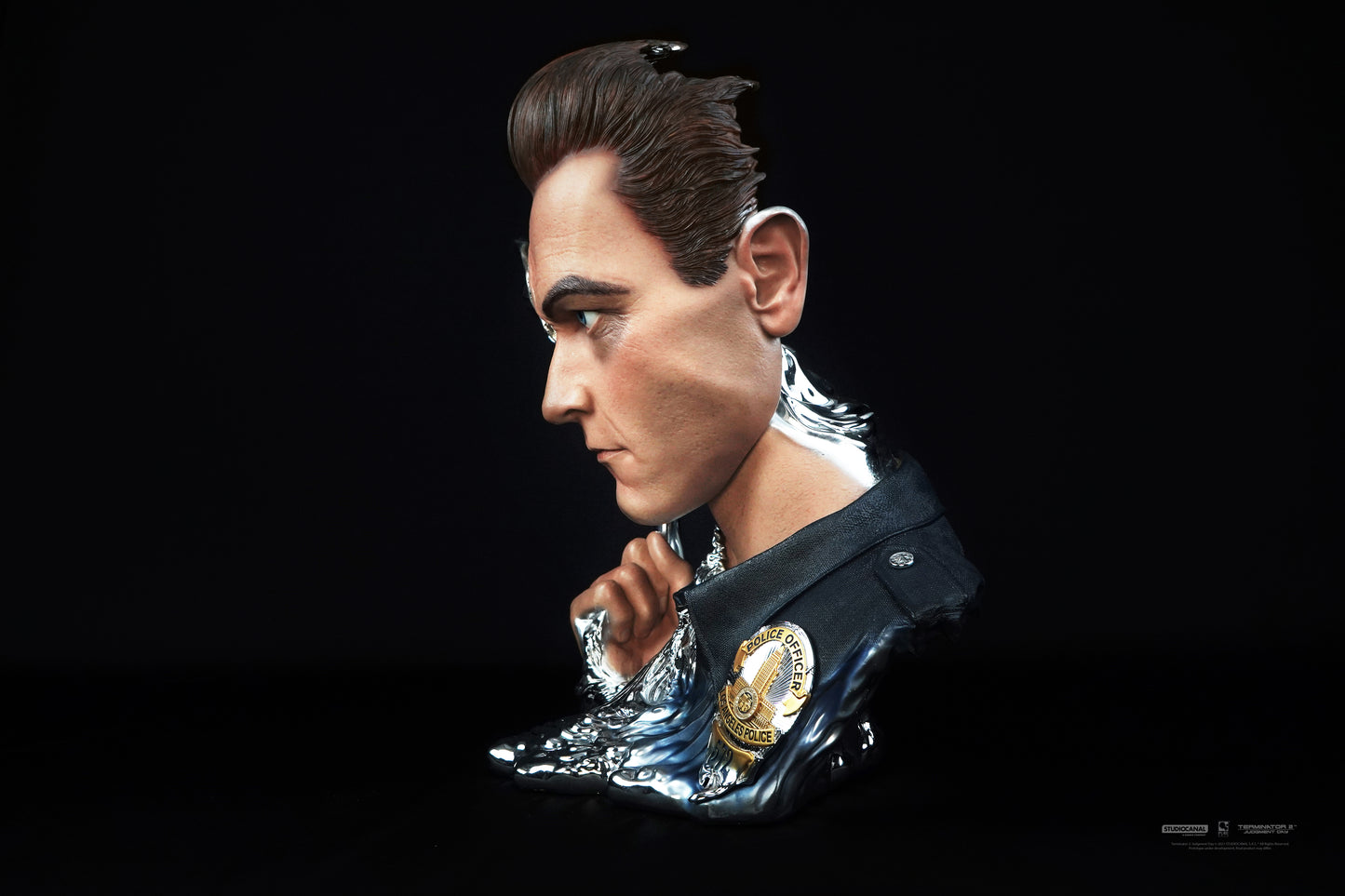 Terminator 2 - T-1000 1:1 Scale DELUXE Art Mask - Painted