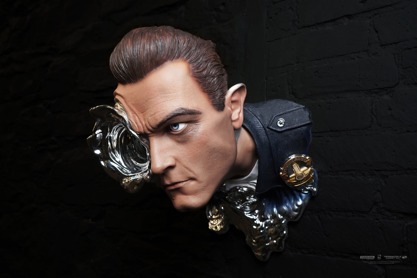 Terminator 2 - T-1000 1:1 Scale Art Mask - Painted