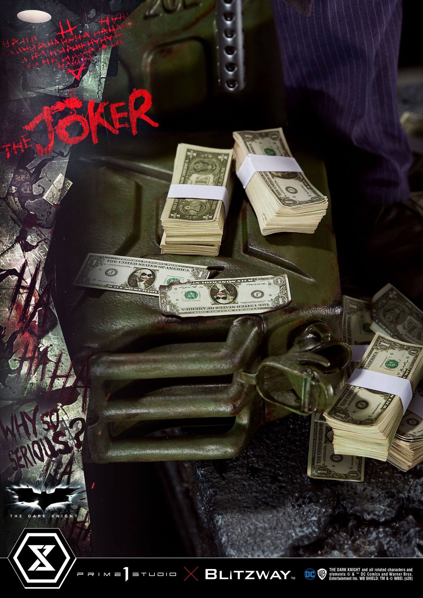 The Dark Knight Statue 1/3 The Joker Bonus Version 72 cm
