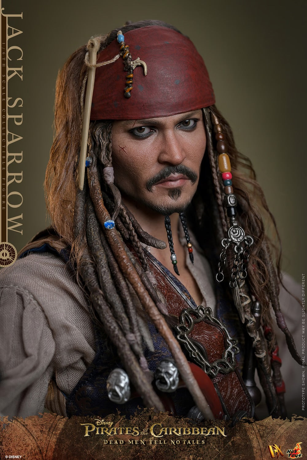 Pirates of the Caribbean: Dead Men Tell No Tales - Jack Sparrow 1:6 Scale Figure