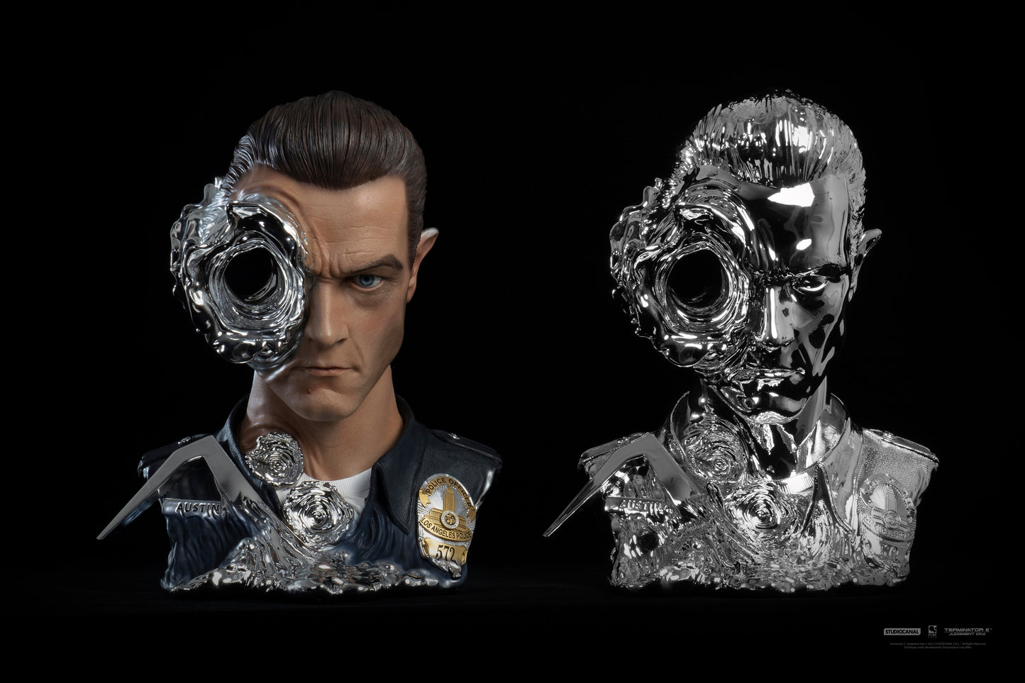 Terminator 2 T-1000 1:1 Scale Art Mask - Liquid Metal