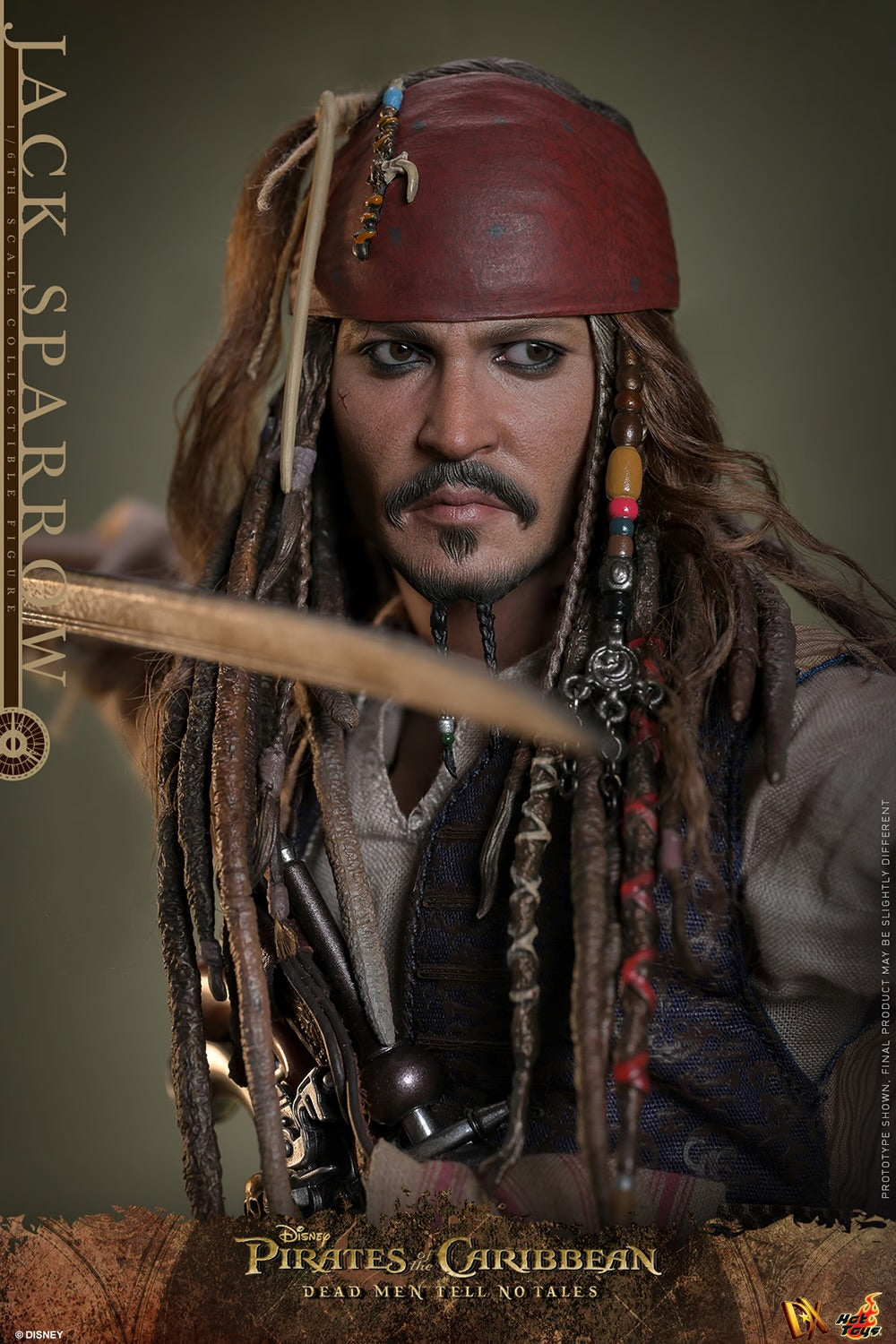 Pirates of the Caribbean: Dead Men Tell No Tales - Jack Sparrow 1:6 Scale Figure