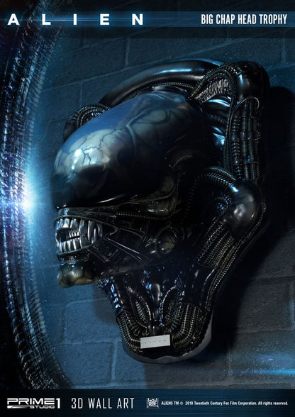 Alien 3D Wand-Relief Big Chap Head Trophy 58 cm
