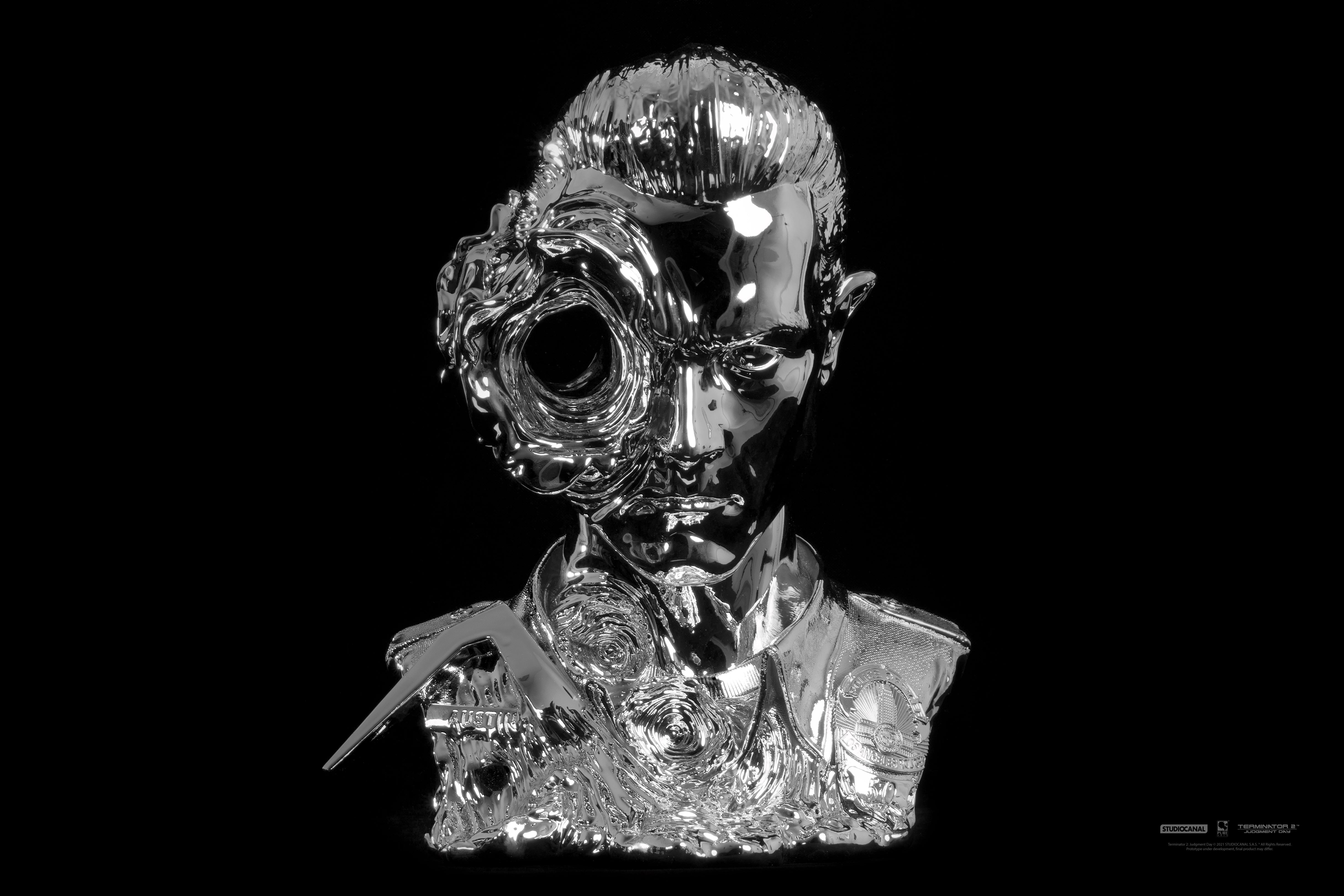 Terminator 2 T-1000 1:1 Scale Art Mask - Liquid Metal – figure.out ...