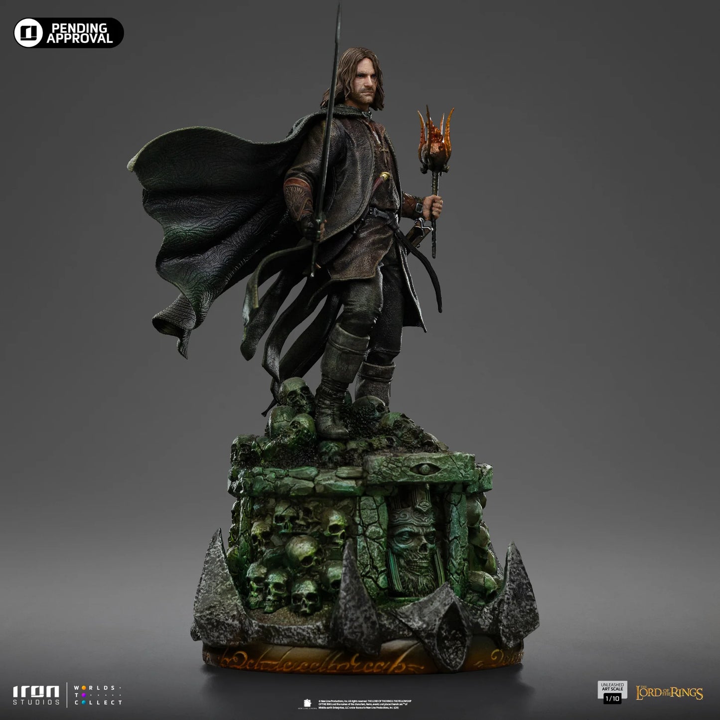 Statue Aragorn Unleashed - The Lord of the Rings - Art Scale 1/10 - Iron Studios