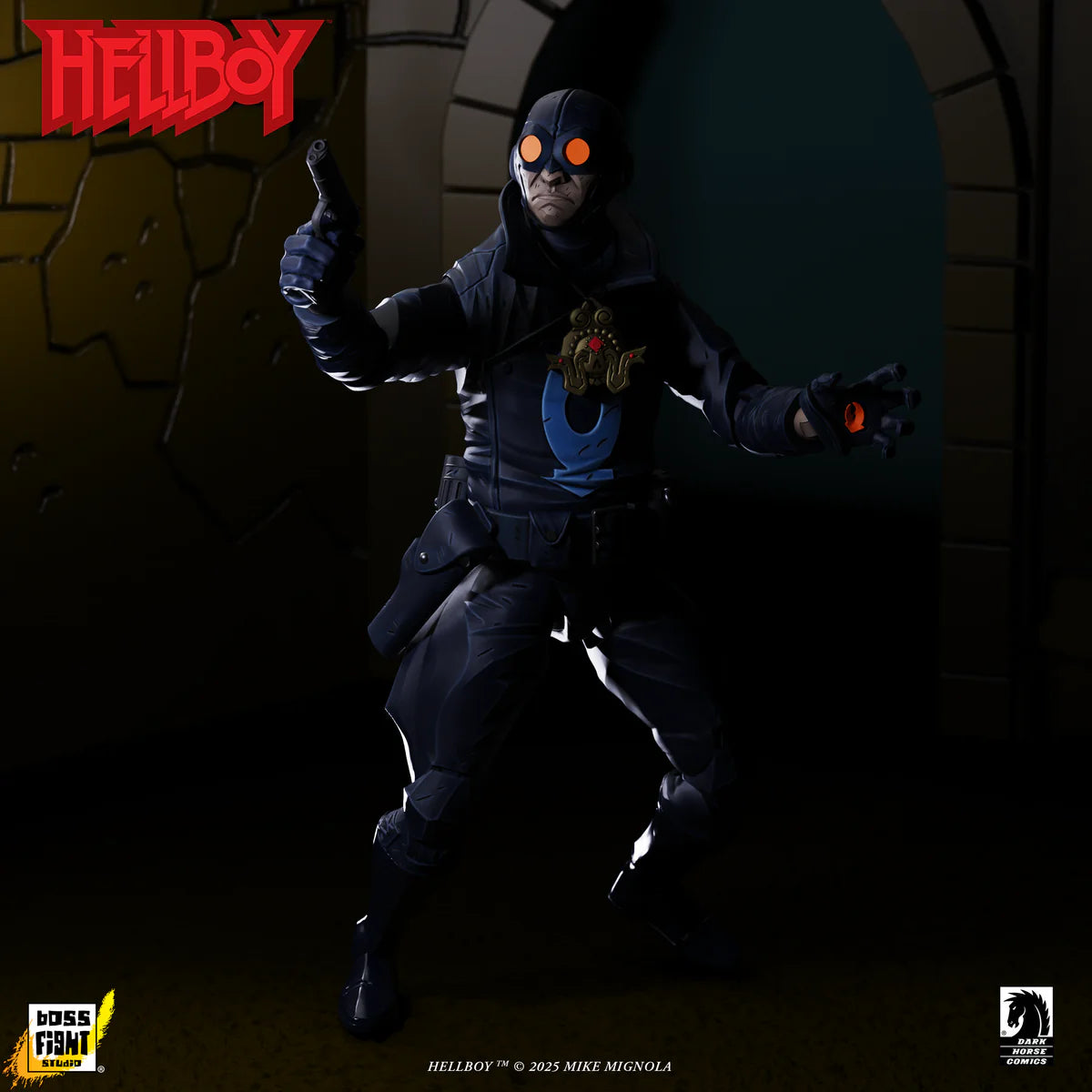 Hellboy Actionfigur Lobster Johnson (The Iron Prometheus) 17 cm