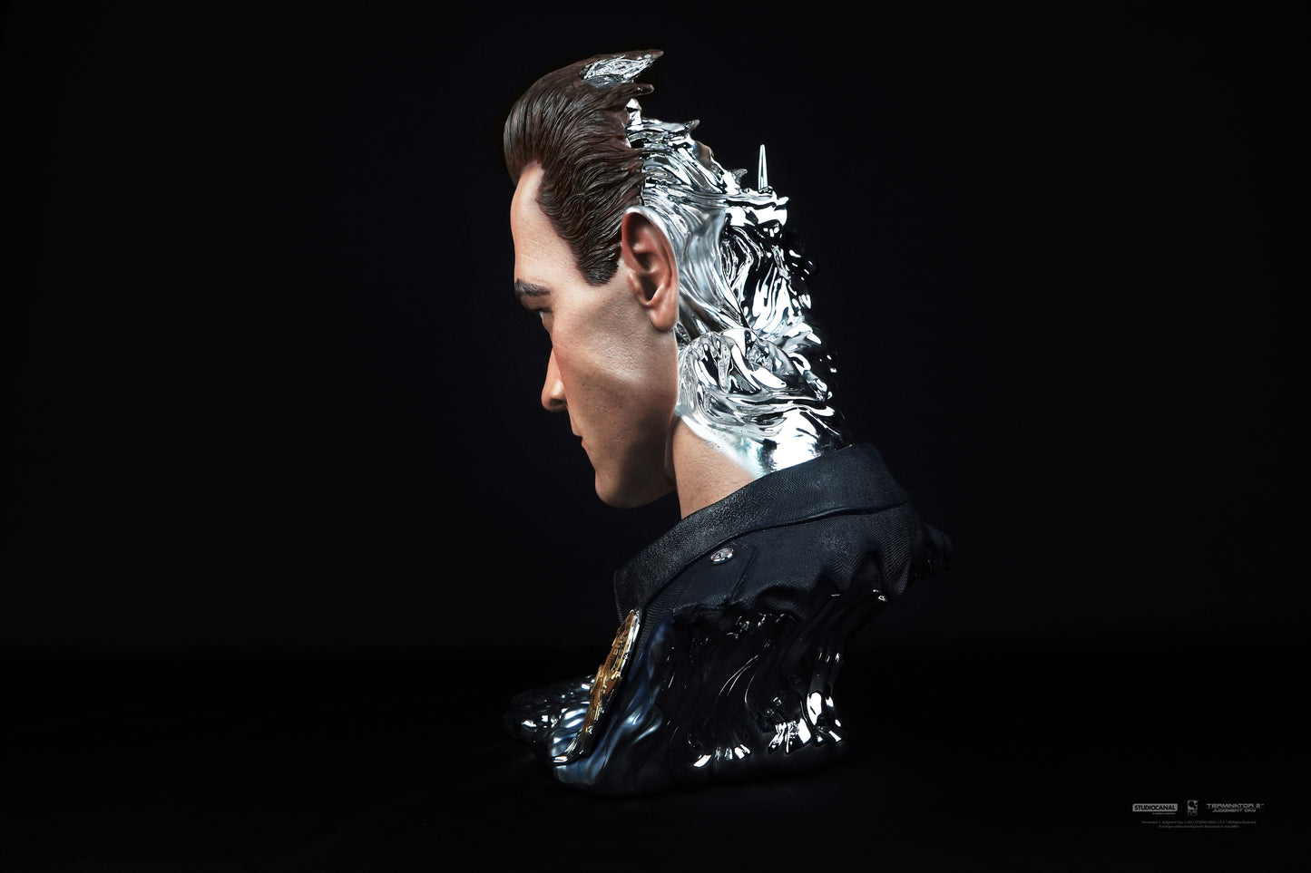 Terminator 2 - T-1000 1:1 Scale DELUXE Art Mask - Painted