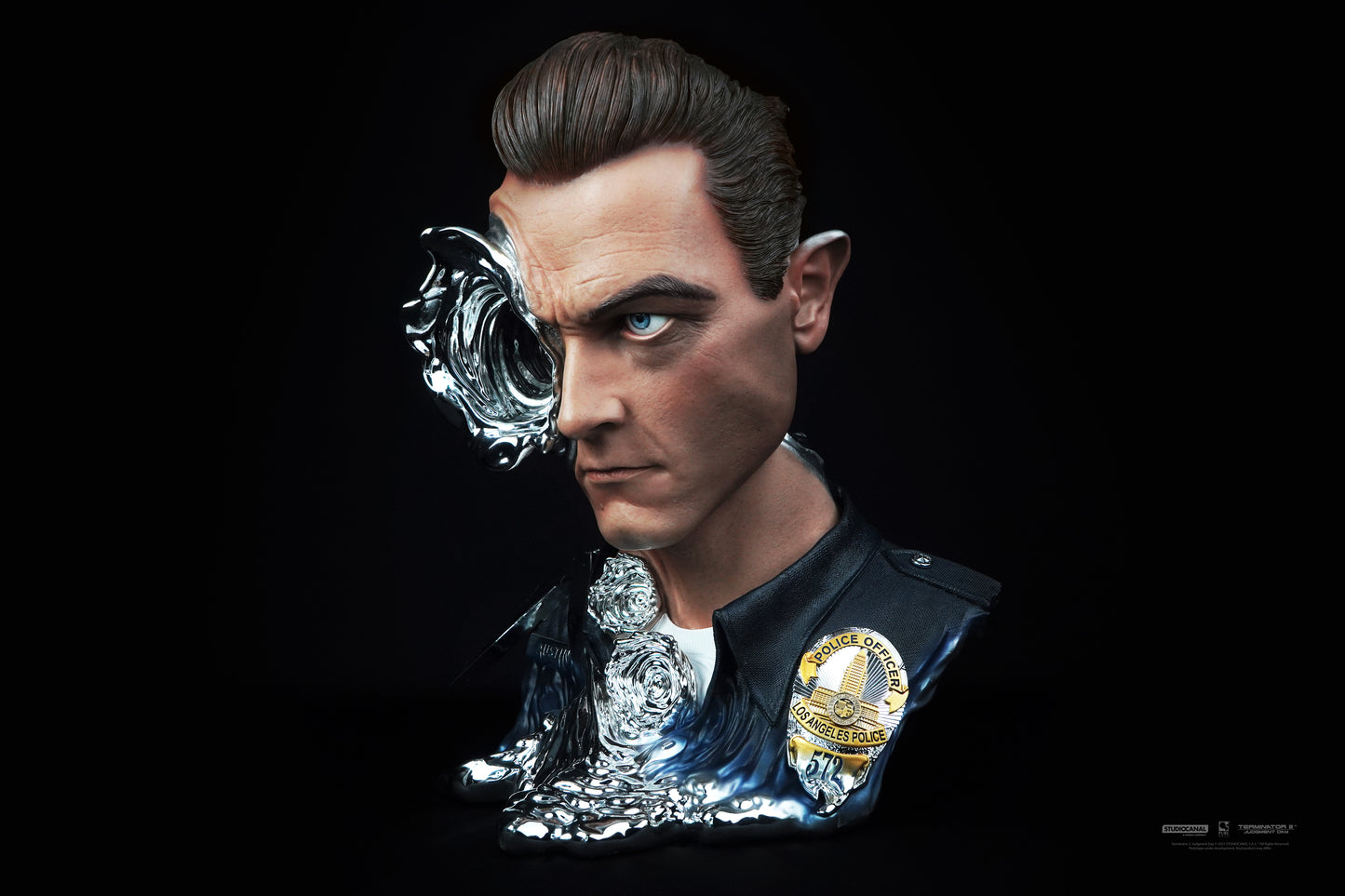 Terminator 2 - T-1000 1:1 Scale Art Mask - Painted