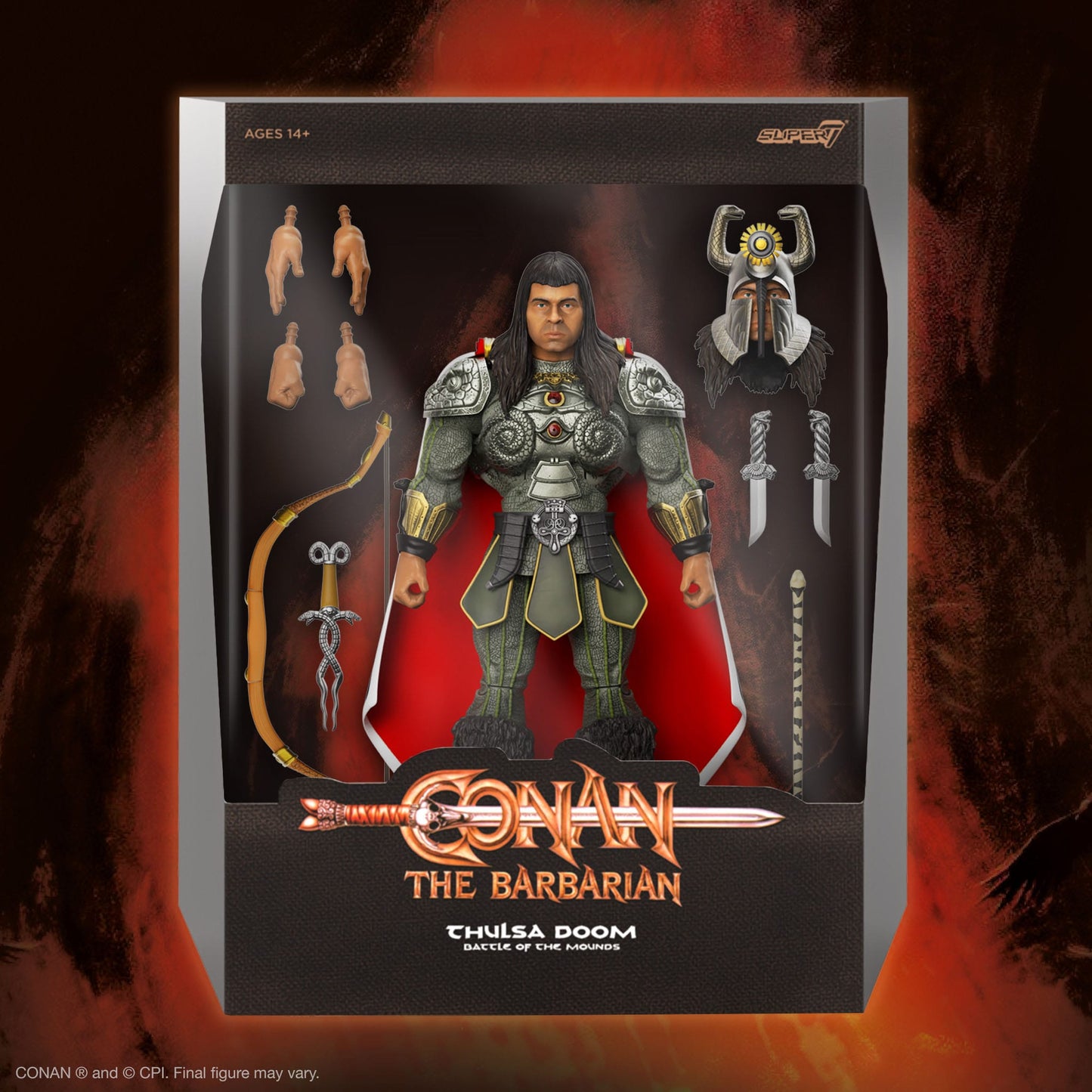 Conan der Barbar Ultimates Actionfigur Thulsa Doom (Battle of the Mounds) 18 cm