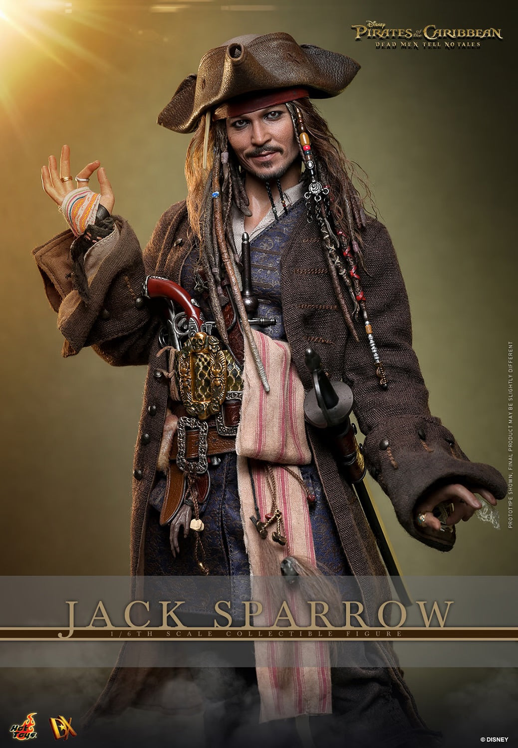 Pirates of the Caribbean: Dead Men Tell No Tales - Jack Sparrow 1:6 Scale Figure