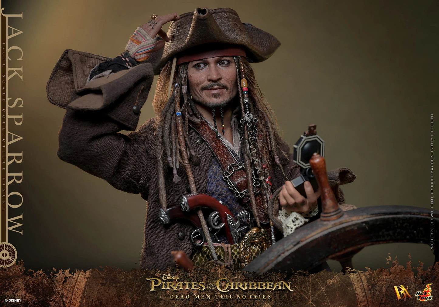 Pirates of the Caribbean: Dead Men Tell No Tales - Jack Sparrow 1:6 Scale Figure
