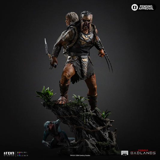 Statue Predator Dek & Thia - Predator: Badlands - Art Scale 1/10 - Iron Studios