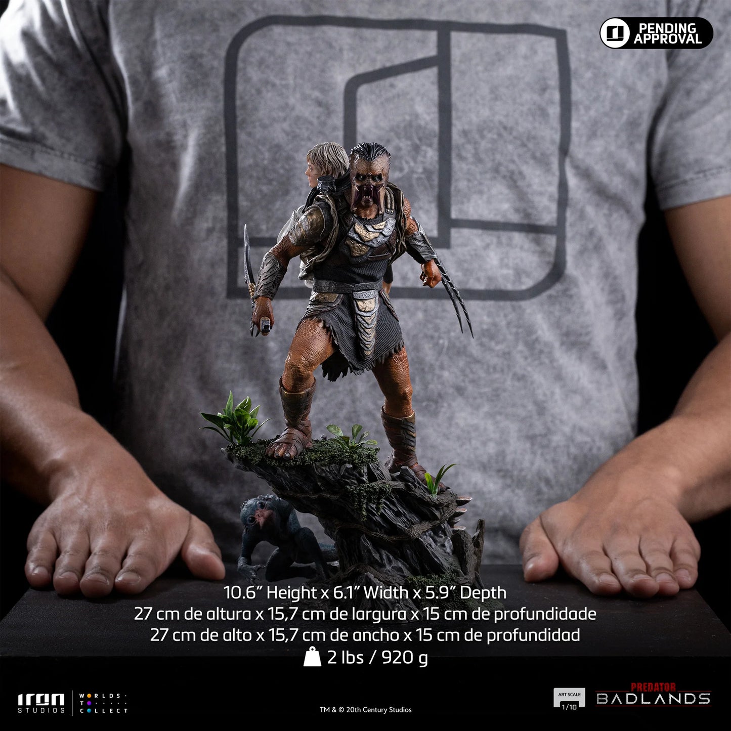 Statue Predator Dek & Thia - Predator: Badlands - Art Scale 1/10 - Iron Studios