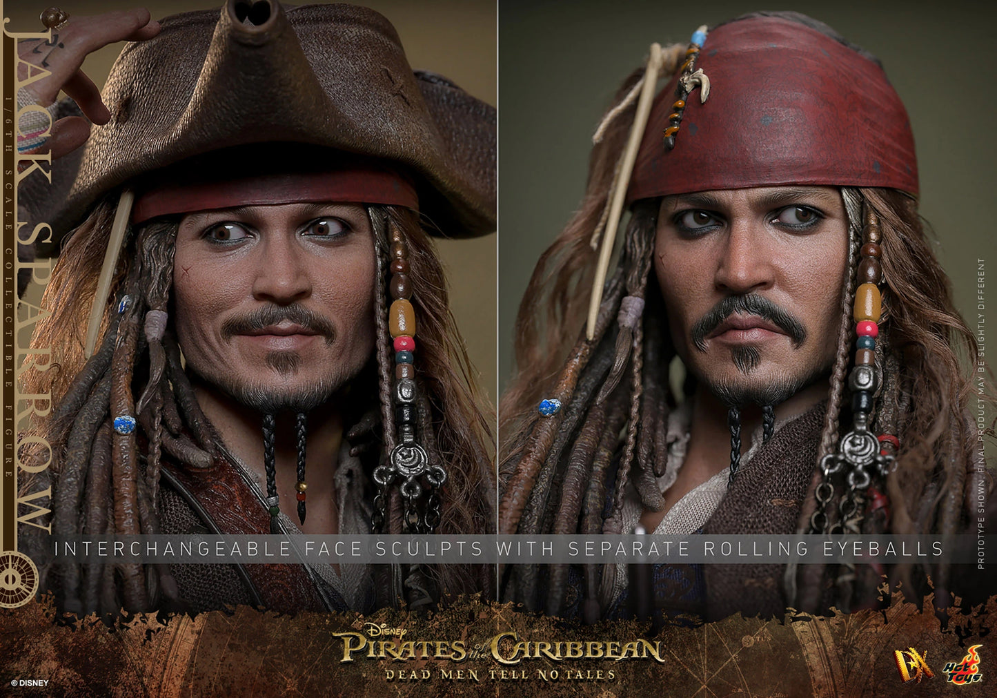 Pirates of the Caribbean: Dead Men Tell No Tales - Jack Sparrow 1:6 Scale Figure