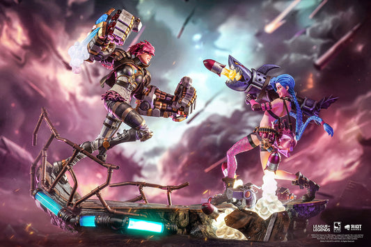 League Of Legends - Jinx & Vi 1:6 Scale Statue Bundle