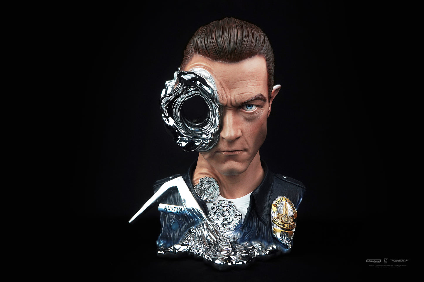 Terminator 2 - T-1000 1:1 Scale Art Mask - Painted