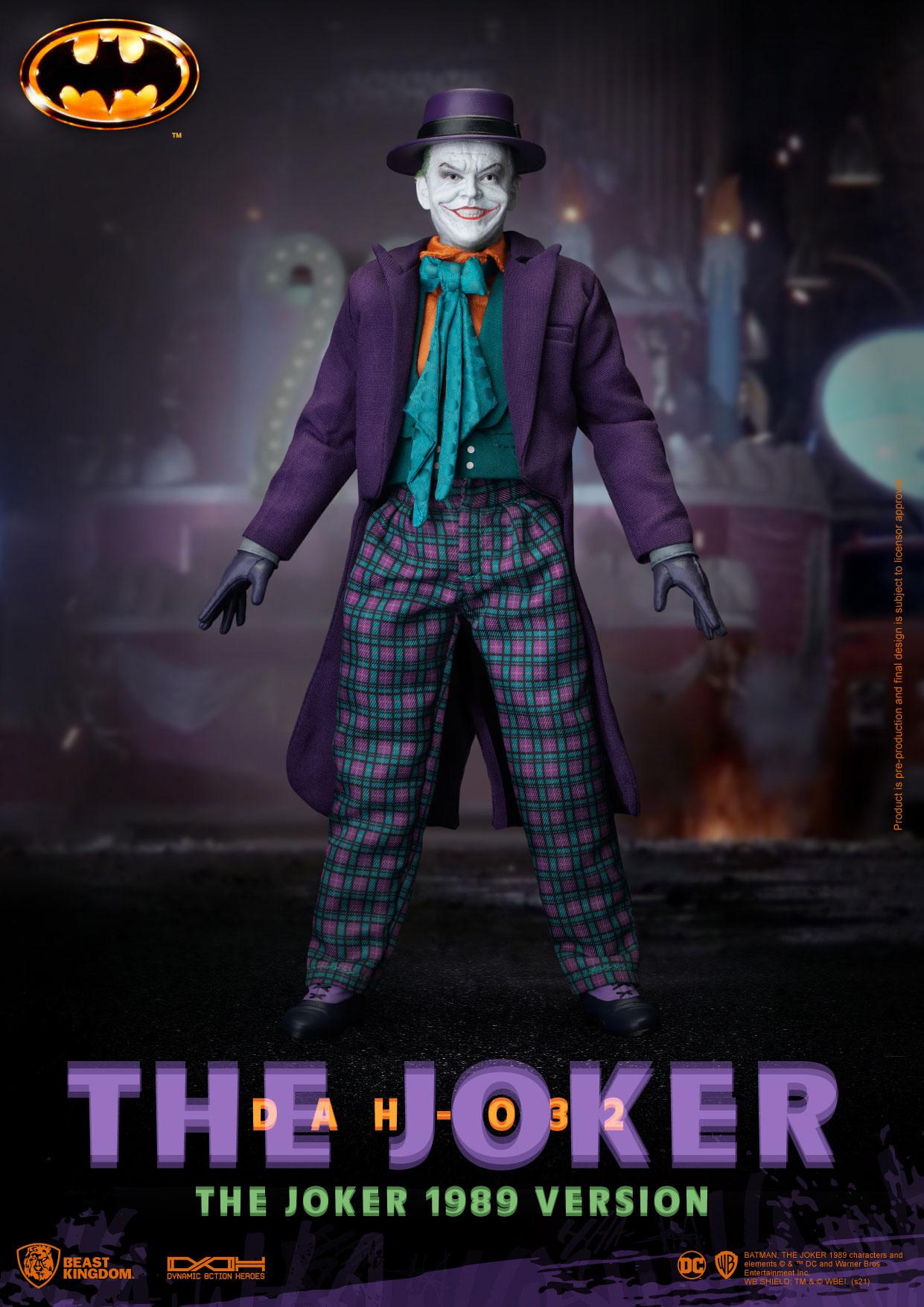 Batman 1989 Dynamic 8ction Heroes Actionfigur 1/9 The Joker 21 cm