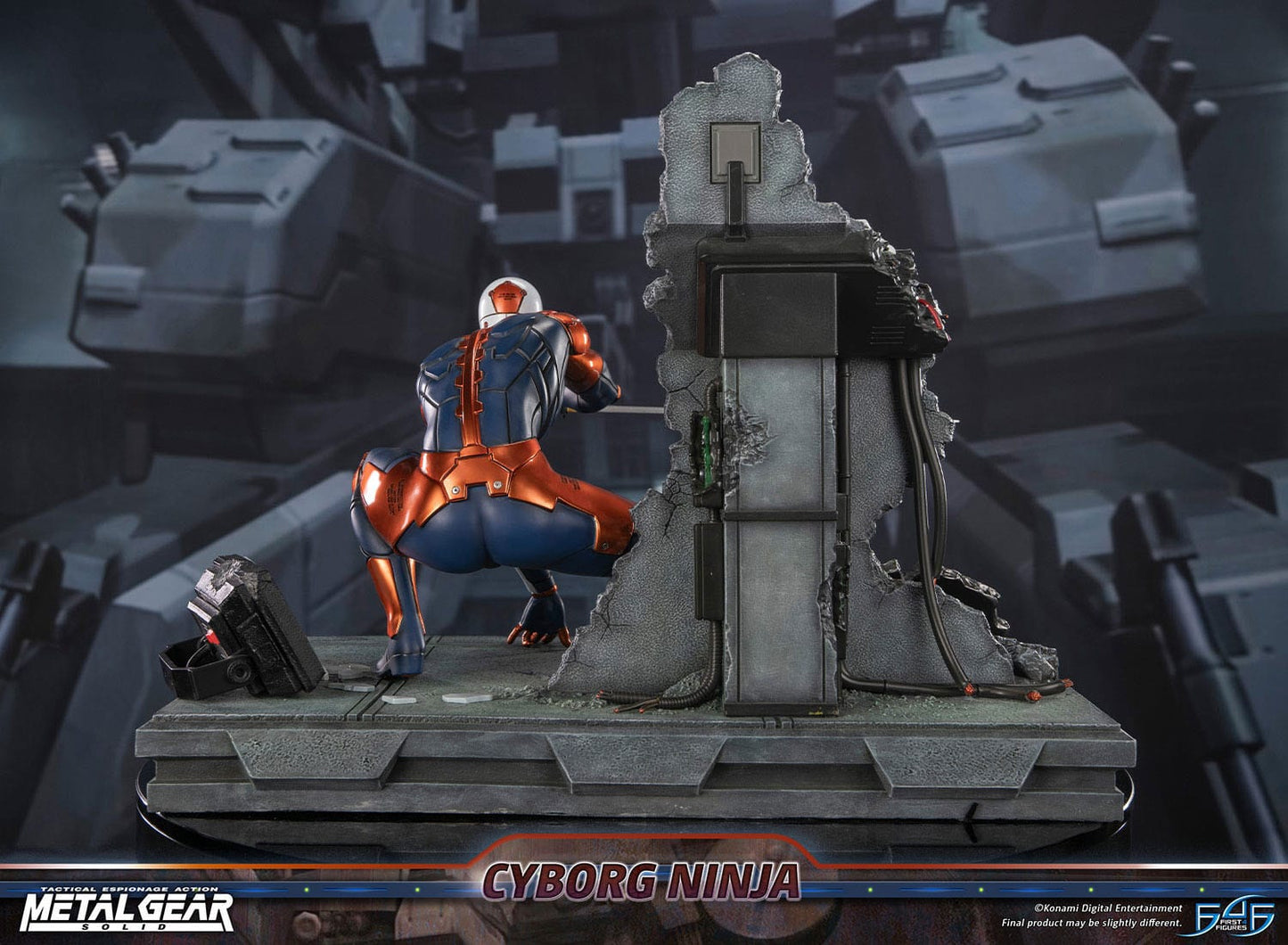 Metal Gear Solid Statue Cyborg Ninja (Gray Fox)