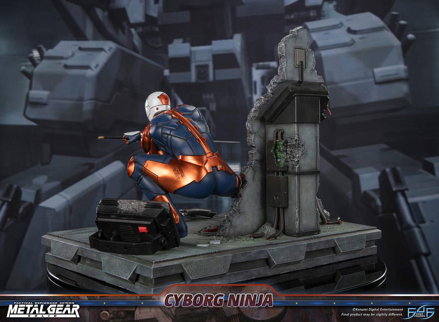 Metal Gear Solid Statue Cyborg Ninja (Gray Fox)