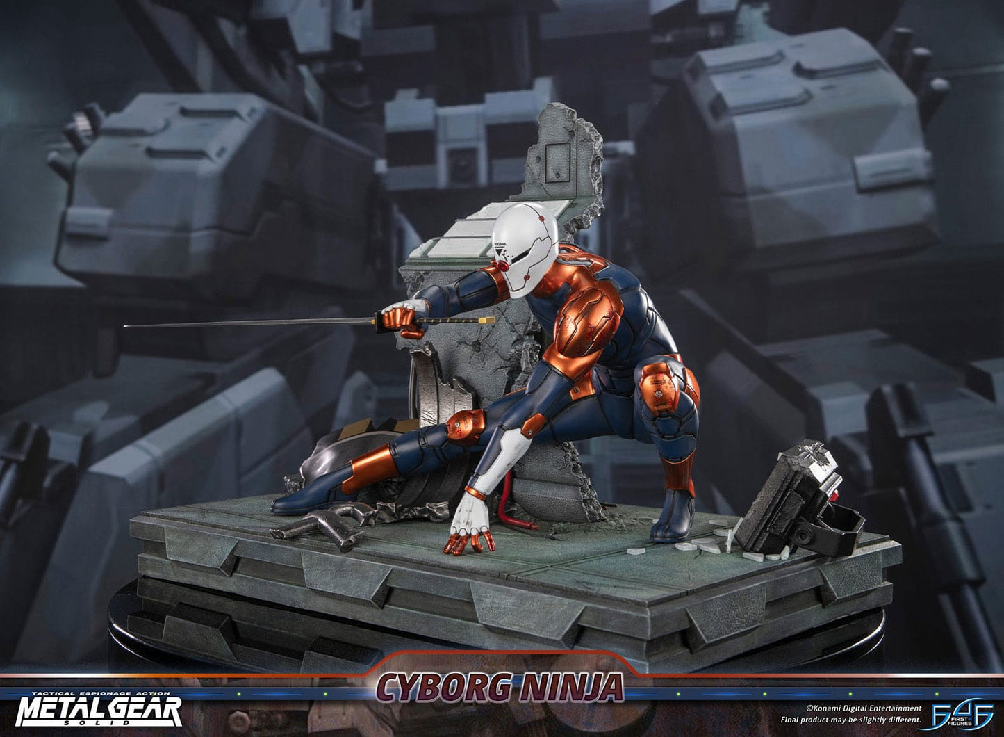 Metal Gear Solid Statue Cyborg Ninja (Gray Fox)