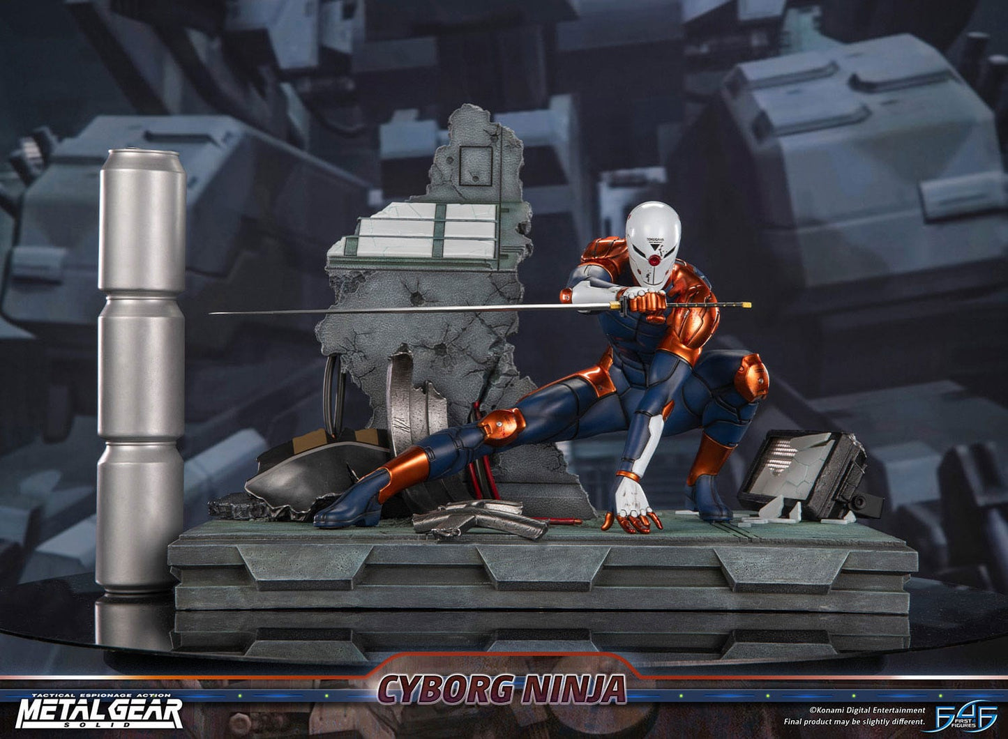 Metal Gear Solid Statue Cyborg Ninja (Gray Fox)
