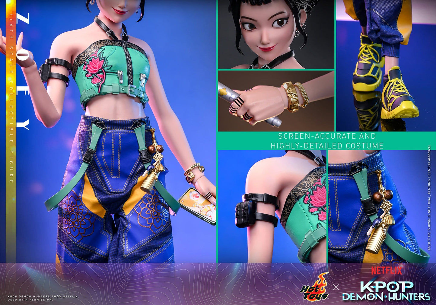 KPop Demon Hunters Actionfigur 1/6 Zoey 27 cm