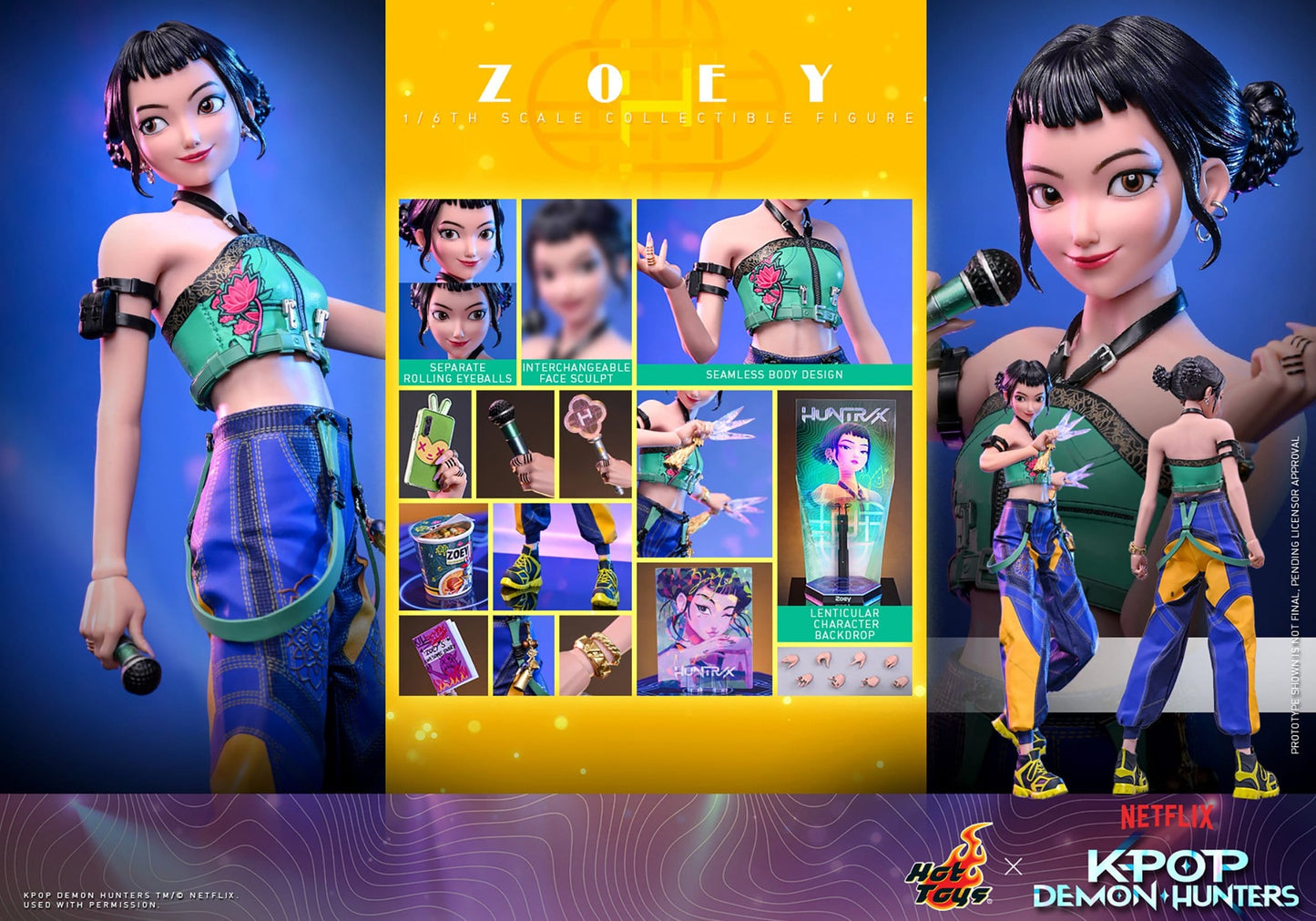 KPop Demon Hunters Actionfigur 1/6 Zoey 27 cm