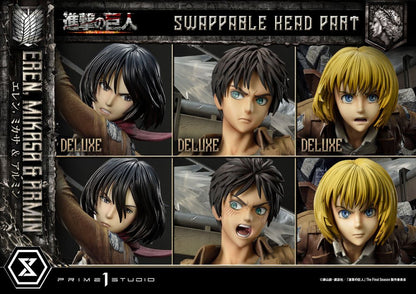 Attack on Titan Ultimate Premium Masterline Statue Eren, Mikasa, & Armin 72 cm