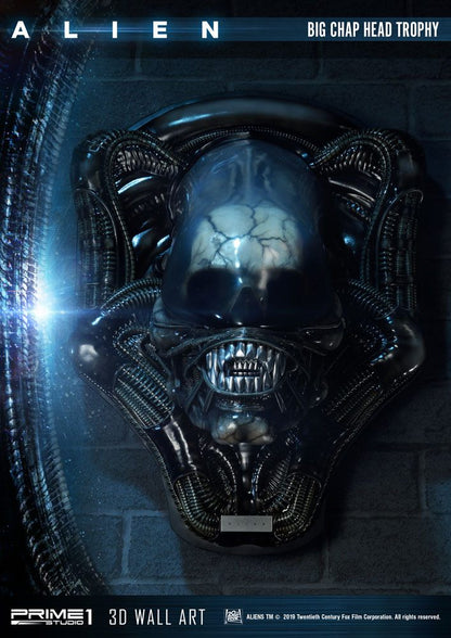 Alien 3D Wand-Relief Big Chap Head Trophy 58 cm