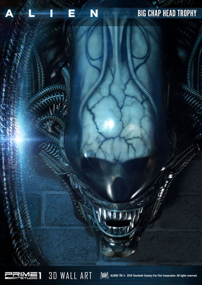 Alien 3D Wand-Relief Big Chap Head Trophy 58 cm