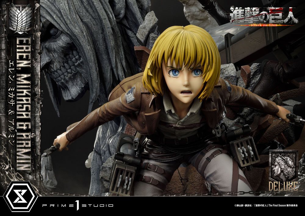Attack on Titan Ultimate Premium Masterline Statue Eren, Mikasa, & Armin 72 cm