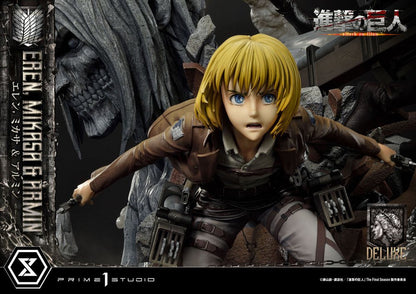 Attack on Titan Ultimate Premium Masterline Statue Eren, Mikasa, & Armin 72 cm