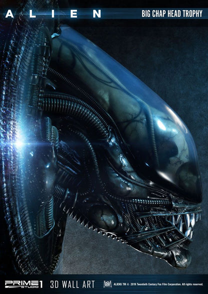 Alien 3D Wand-Relief Big Chap Head Trophy 58 cm