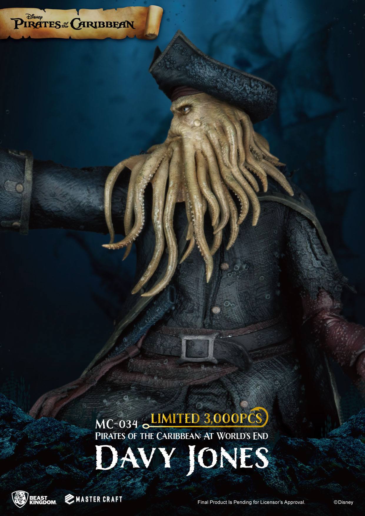 Pirates of the Caribbean - Am Ende der Welt Master Craft Statue Davy Jones 42 cm