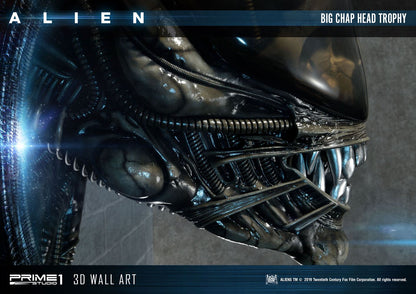 Alien 3D Wand-Relief Big Chap Head Trophy 58 cm